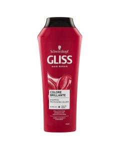 Restorative hair shampoo for dyed hair Ultimate Color, Gliss, plastic, 250 ml, magenta, 1 piece