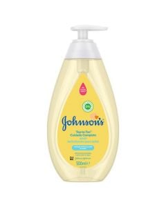 Shampo trupi dhe flokësh për bebe, Johnson's, plastikë, 500 ml, e verdhë, 1 copë
