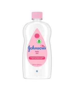 Massage oil for babies, Johnson's, plastic, 300 ml, pink, 1 piece