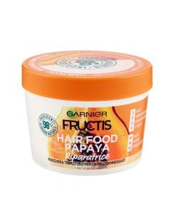 Maskë riparuese Papaya Hair Food, Fructis, Garnier, plastikë, 390 ml, portokalli, 1 copë