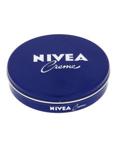 Softening and moisturizing cream, Nivea, metal, 75 ml, blue, 1 piece