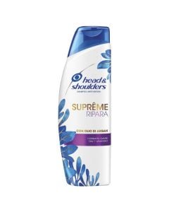 Anti-dandruff repair shampoo, Supreme Repair, Head & Shoulders, plastic, 225 ml, white, blue and purple, 1 piece