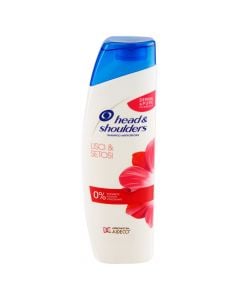 Anti-dandruff shampoo for straight hair, Smooth and Silky, Head & Shoulders, plastic, 250 ml, white and pink, 1 piece