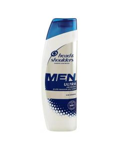 Shampo kundër zbokthit, për meshkuj, Men Ultra, Head & Shoulders, plastikë, 225 ml, e bardhë dhe blu, 1 copë