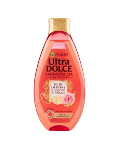 Body shampoo with rose oil Ultra Dolce, Garnier, plastic, 500 ml, coral, 1 piece