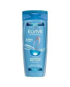 Mild anti-dandruff shampoo, Elvive, L'Oreal, plastic, 285 ml, blue, 1 piece