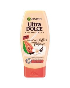 Nourishing hair conditioner for long and fragile hair, Ultra Dolce, Garnier, plastic, 250 ml, coral, 1 piece