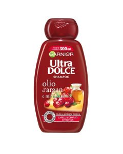 Hair shampoo for dyed hair, Ultra Dolce, Garnier, plastic, 300 ml, red, 1 piece