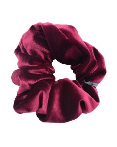 Scrunchies for hair, velvet, dark red, 1 piece