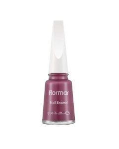 Nail enamel, 501 A Little Tropical, Flormar, glass and plastic, 11 ml, burgundy pink, 1 piece