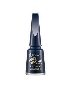 Nail enamel, JL18 Ocean Blue, Jelly Look, Flormar, glass and plastic, 11 ml, dark blue, 1 piece
