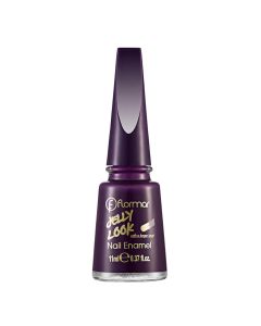 Nail enamel, JL08 Plum, Jelly Look, Flormar, glass and plastic, 11 ml, dark purple, 1 piece