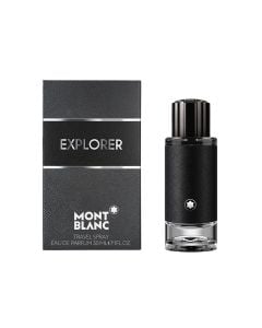 Eau de parfum (EDP) for men, Explorer, Mont Blanc, glass and plastic, 30 ml, black and silver, 1 piece