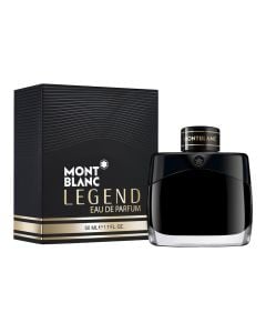 Eau de parfum (EDP) for men, Legend, Mont Blanc, glass and plastic, 50 ml, black and gold, 1 piece