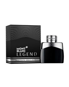 Eau de toilette (EDT) for men, Legend, Mont Blanc, glass, 30 ml, black and silver, 1 piece