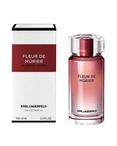 Eau de parfum (EDP) për femra, Fleur de Mûrier, Karl Lagerfeld, qelq, 100 ml, e kuqe dhe e bardhë, 1 copë