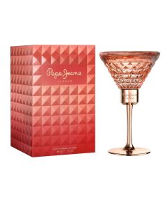 Eau de parfum (EDP) for women, For Her, Pepe Jeans, glass and metal, 80 ml, red, 1 piece