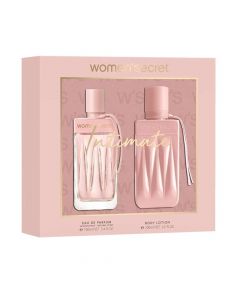 Set eau de parfum (EDP) dhe locion për trupin për femra, Intimate, Women'Secret, qelq dhe plastikë, 100+200 ml, rozë, 2 copë
