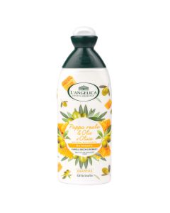 Nourishing shampoo, L'Angelica, plastic, 250 ml, white and yellow, 1 piece