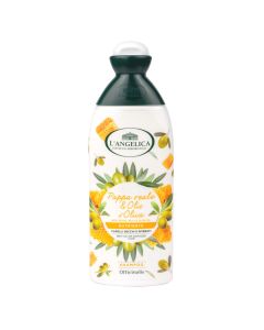 Nourishing shampoo, L'Angelica, plastic, 250 ml, white and yellow, 1 piece