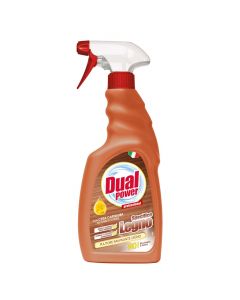 Spray cleaning detergent for wood surfaces, Dual Power, plastic, 500 ml, brown, 1 piece