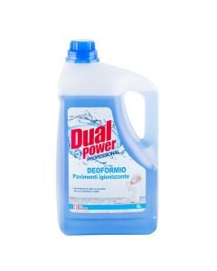 Detergjent larës për dyshemenë, Dual Power, plastikë, 5 l, blu, 1 copë