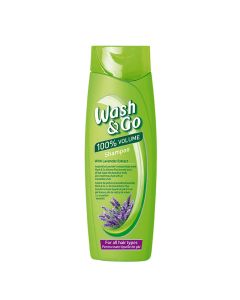 Hair shampoo for volume, Wash & Go, plastikë, 400 ml, green, 1 piece