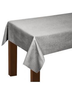 Tablecloth with napkin, beige with gray, 140x180, 6  napkin