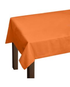 Mbulesë tavoline me 6 peceta, Cotton & Color, pambuk, 140x180 cm, portokalli dhe bezhë, 1 copë