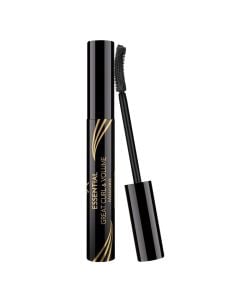 Volumizing eyelashes mascara, Curl&Volume, Essential, Golden Rose, plastic, 9.3 ml, black and gold, 1 piece