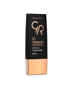 Liquid makeup foundation, 102 Ivory, High Definition, Golden Rose, plastic, 30 ml, beige, 1 piece