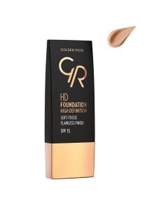 Fondatinë e lëngshme për makeup, 105 Cool Sand, High Definition, Golden Rose, plastikë, 30 ml, bezhë, 1 copë