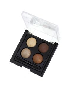 Palette with 4 eyeshadows, 03, Wet & Dry, Golden Rose, plastic, 4 g, beige and brown, 1 piece