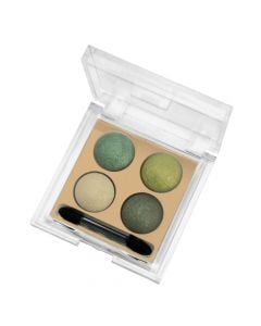 Palette with 4 eyeshadows, 05, Wet & Dry, Golden Rose, plastic, 4 g, beige and green, 1 piece