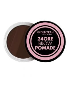 Eyebrow pomade, 02 Dark Brown, 24 Ore, Deborah, plastic, 10 g, dark brown, 1 piece