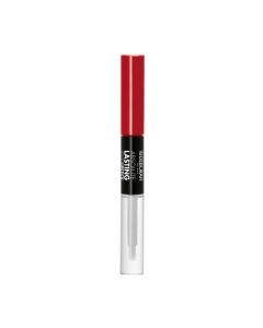2 in 1 liquid lipstick and lip gloss, 10 Fire Red, Absolute Lasting, Deborah, plastic, 8 ml, red, 1 piece