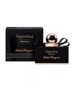 Eau de parfum (EDP) për femra, Signorina Misteriosa, Salvatore Ferragamo, qelq, 50 ml, e zezë dhe gold, 1 copë