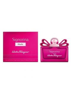 Eau de parfum (EDP) për femra, Signorina Ribelle, Salvatore Ferragamo, qelq, 100 ml, magenta, 1 copë