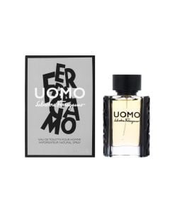 Parfum për meshkuj, Salvatore Ferragamo, Uomo, EDT, qelq, 30 ml, bezhë, e zezë dhe transparente, 1 copë