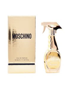 Eau de parfum (EDP) për femra, Gold Fresh Couture, Moschino, qelq dhe plastikë, 50 ml, gold, 1 copë
