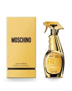 Eau de parfum (EDP) për femra, Gold Fresh Couture, Moschino, qelq dhe plastikë, 100 ml, gold, 1 copë