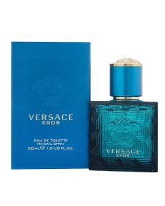 Eau de parfum (EDP) për meshkuj, Eros, Versace, qelq, 30 ml, gurkali dhe gold, 1 copë