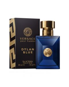 Eau de toilette (EDT) for men, Dylan Blue, Versace, glass, 30 ml, blue and gold, 1 piece