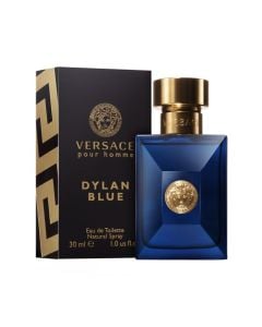 Parfum për meshkuj, Versace, Dylan Blue, EDT, qelq, 30 ml, blu dhe gold, 1 copë