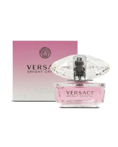 Eau de toilette (EDT) for women, Bright Crystal, Versace, glass, 50 ml, pink, silver and transparent, 1 piece