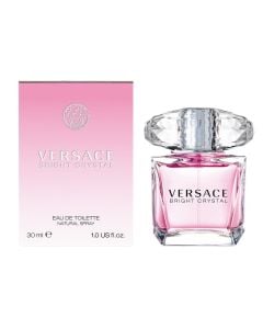 Eau de toilette (EDT) for women, Bright Crystal, Versace, glass, 30 ml, pink, silver and transparent, 1 piece