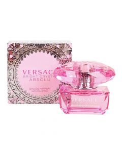 Eau de parfum (EDP) for women, Bright Crystal Absolu, Versace, glass, 50 ml, pink and silver, 1 piece