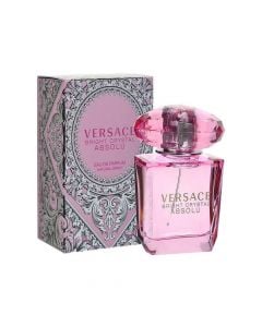Eau de parfum (EDP) for women, Bright Crystal Absolu, Versace, glass, 30 ml, pink and silver, 1 piece