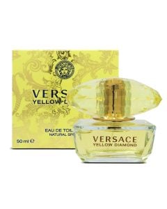 Eau de toilette (EDT) for women, Yellow Diamond, Versace, glass, 50 ml, yellow and gold, 1 piece