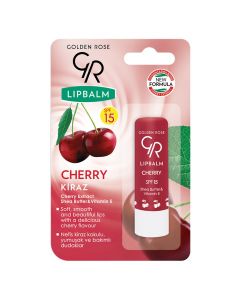 Lip balm, Cherry, Golden Rose, plastic, 5.5 ml, red, 1 piece